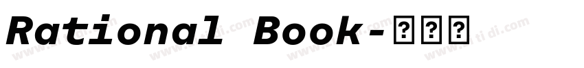 Rational Book字体转换 Rational Book字体转换